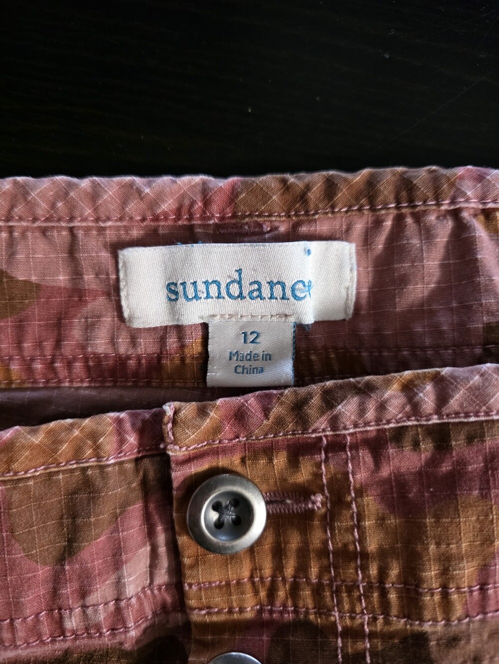 Sundance Catalog Quincy Ripstop Size 12 Camoflauge Pants Multicolor Lightweight - Picture 12 of 13